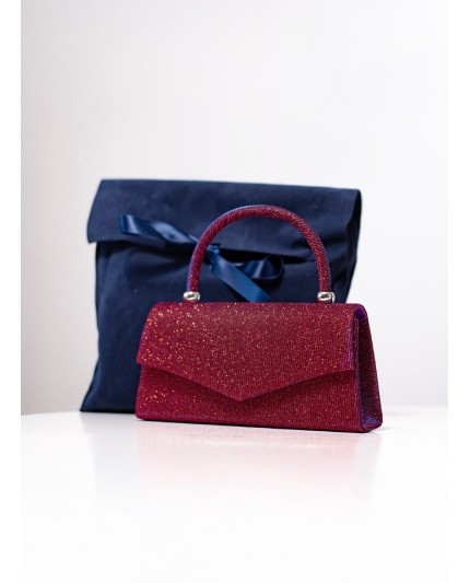Sac de soirée bordeaux - Rubis Anahita