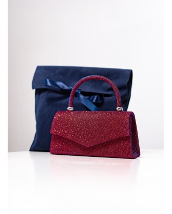 Sac de soirée bordeaux - Rubis Anahita