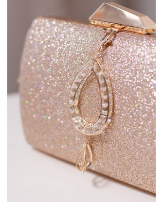 Pochette Cyra Nacré couleur champagne