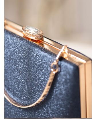 Sac de soirée bleu nuit