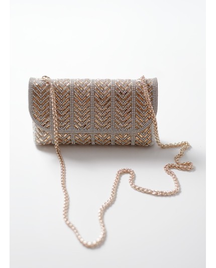 Pochette de soirée or